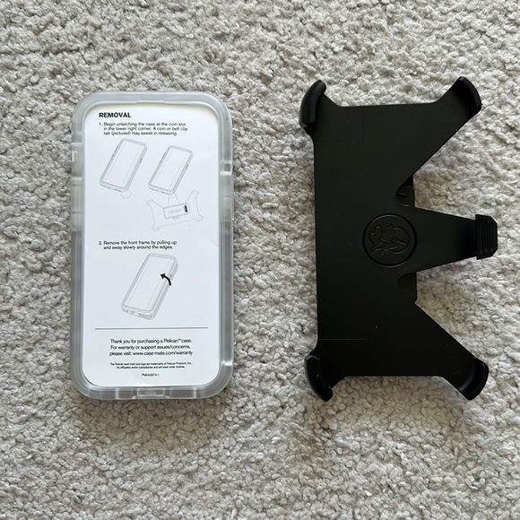 Pelican clear iPhone 13 case with holster/stand - Picture 5 of 7